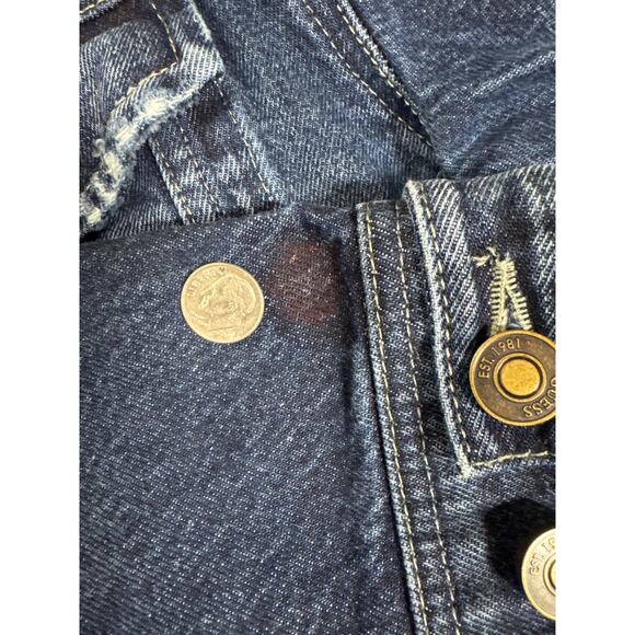 Guess Dillon Jean Jacket, Men's, Wild Horses on Back, Medium, Denim - Picture 14 of 14